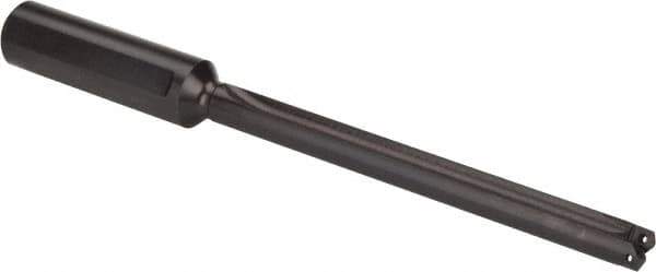 Allied Machine and Engineering - Series Z, 7/16 to 1/2" Diam, 3/4" Diam Straight Shank, Straight Flute Spade Drill - 4-3/8" Max Depth, 5-1/4" Body Length, 7-17/32" OAL, Extended Length, Through Coolant - Exact Tool & Supply