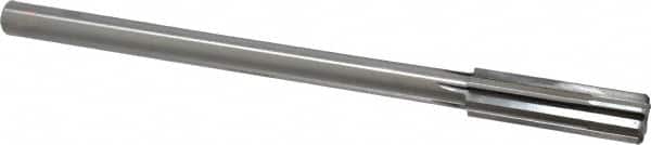 Made in USA - 0.59" Carbide-Tipped 6 Flute Chucking Reamer - Exact Tool & Supply