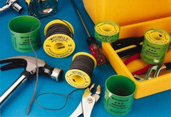 Made in USA - 0.15" Wide, 120 Grit Silicon Carbide Abrasive Cord - 50' Long, Very Fine Grade - Exact Tool & Supply