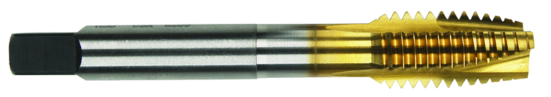 1/2-20 Dia. - GH11 - 3 FL - Premium HSS - TiN - Plug Oversize +.005 Shear Tap - Exact Tool & Supply