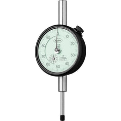 Mahr - Dial Drop Indicators; Maximum Measurement (Inch): 1 ; Maximum Measurement (mm): 25 ; Dial Graduation (mm): 0.0254 ; Dial Graduation (Decimal Inch): 0.001000 ; Dial Reading: 0-100 ; Dial Diameter (mm): 69.85 - Exact Tool & Supply