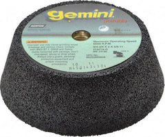 Norton - 6" Diam, 2" Overall Thickness, 16 Grit, Type 11 Tool & Cutter Grinding Wheel - Very Coarse Grade, Aluminum Oxide/Silicon Carbide Blend, Q Hardness, 6,000 RPM - Exact Tool & Supply