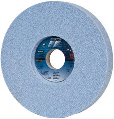 Norton - 7" Diam x 1-1/4" Hole x 1" Thick, I Hardness, 46 Grit Surface Grinding Wheel - Ceramic, Type 5, Coarse Grade, 3,600 Max RPM, Vitrified Bond, One-Side Recess - Exact Tool & Supply