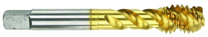 3/4-10 Dia. - GH11 - 4 FL - Premium HSS - TiN - Semi Bottoming oversize +.005 Shear Tap - Exact Tool & Supply