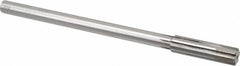 Made in USA - 0.549" Carbide-Tipped 6 Flute Chucking Reamer - Exact Tool & Supply