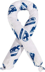Brady SPC Sorbents - 12 Gal, 4' Long, 3" Diam, Polypropylene Sock - Oil Only, White - Exact Tool & Supply