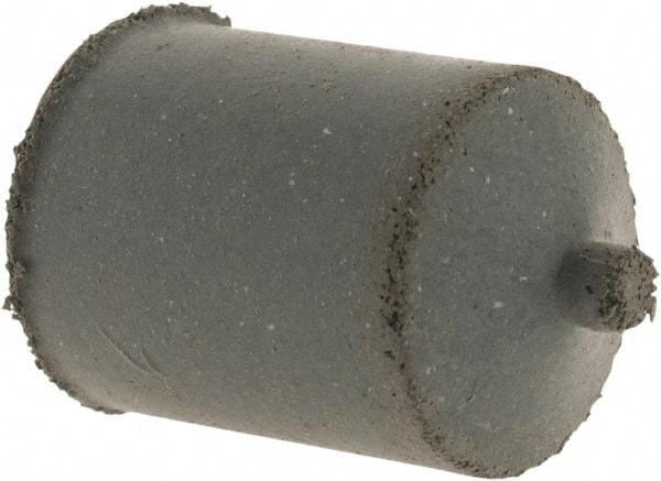 Cratex - 7/8" Max Diam x 1-1/4" Long, Cone, Rubberized Point - Coarse Grade, Silicon Carbide, 1/4" Arbor Hole, Unmounted - Exact Tool & Supply