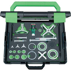 KUKKO - 38 Piece, 3/8 to 3-7/8" Spread, Blind Hole Puller Set - 2 Bolts, 14 Jaws, 6-3/16" Reach - Exact Tool & Supply