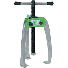 KUKKO - 3 Jaw, 1/4" to 3-3/16" Spread, 1-1/2 Ton Capacity, Jaw Puller - 3-3/16" Reach, For Bearings, Gears, Discs - Exact Tool & Supply