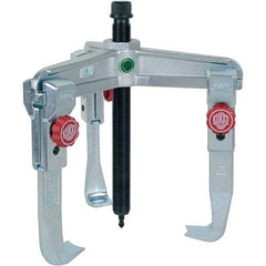 KUKKO - 3 Jaw, 1-1/2" to 13-3/4" Spread, 11 Ton Capacity, Reversible Puller - 7-7/8" Reach, For Bearings, Gears, Discs, Bushings, Seals - Exact Tool & Supply
