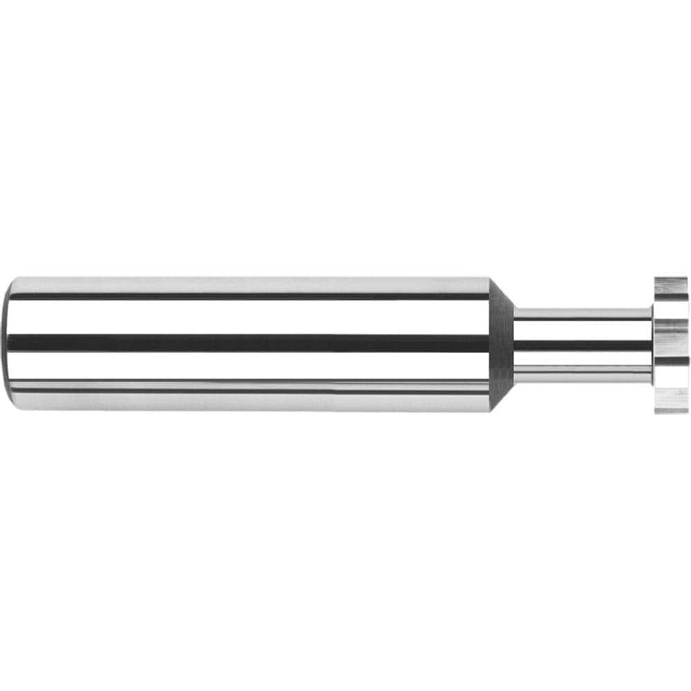 Harvey Tool - ANSI 202 (Old Std # 201) 1/4" Cut Diam, 1/16" Cut Width, 1/4" Shank, Straight-Tooth Woodruff Keyseat Cutter - Exact Tool & Supply