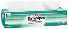 Kimtech - Dry Clean Room/Lab/Critical Task Wipes - Pop-Up, 16-5/8" x 14-3/4" Sheet Size, White - Exact Tool & Supply