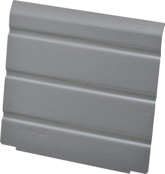 Vidmar - Tool Box Steel Drawer Divider - 4-1/4" Wide x 4-5/8" Deep x 4-1/2" High, Gray, For Vidmar Cabinets - Exact Tool & Supply
