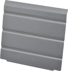 Vidmar - Tool Box Steel Drawer Divider - 4-1/4" Wide x 4-5/8" Deep x 4-1/2" High, Gray, For Vidmar Cabinets - Exact Tool & Supply