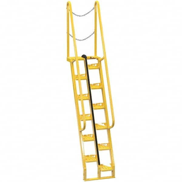 Vestil - 125-7/8" High 350 Lb Capacity 12 Step Alternating Tread Stair - Exact Tool & Supply
