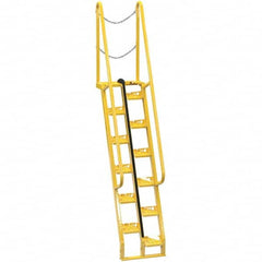 Vestil - 125-7/8" High 350 Lb Capacity 12 Step Alternating Tread Stair - Exact Tool & Supply
