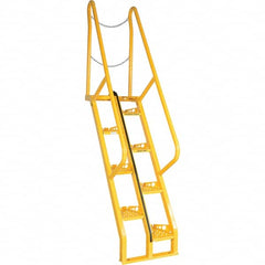 Vestil - 102-7/16" High 350 Lb Capacity 8 Step Alternating Tread Stair - Exact Tool & Supply