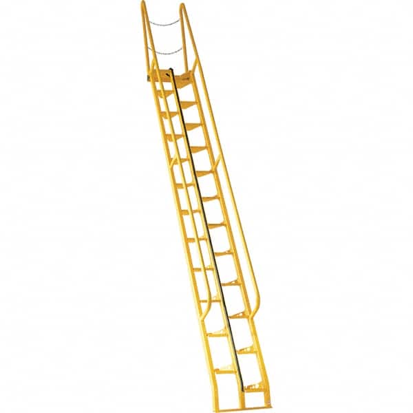 Vestil - 209-7/8" High 350 Lb Capacity 24 Step Alternating Tread Stair - Exact Tool & Supply