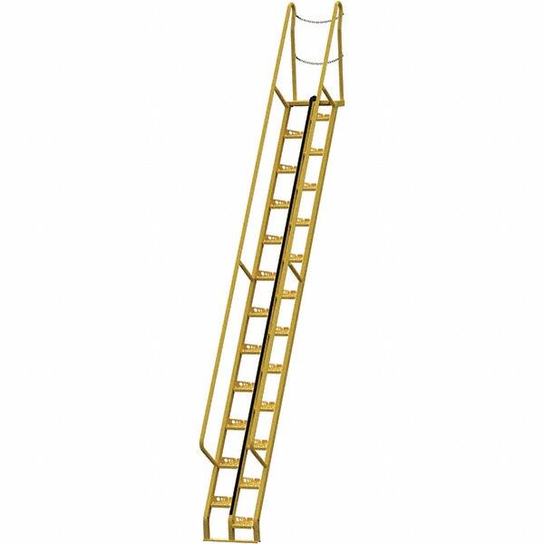 Vestil - 210-3/8" High 350 Lb Capacity 24 Step Alternating Tread Stair - Exact Tool & Supply