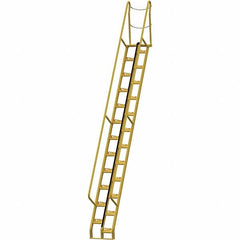 Vestil - 210-3/8" High 350 Lb Capacity 24 Step Alternating Tread Stair - Exact Tool & Supply