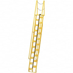 Vestil - 198" High 350 Lb Capacity 21 Step Alternating Tread Stair - Exact Tool & Supply