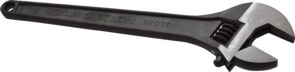 Proto - 1-11/16" Jaw Capacity, 15" Standard Adjustable Wrench - Steel, Black Finish - Exact Tool & Supply