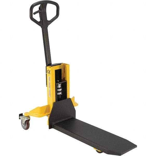 Vestil - 800 Lb Capacity, 12" Lift Height, Manually Operated Lift - Exact Tool & Supply