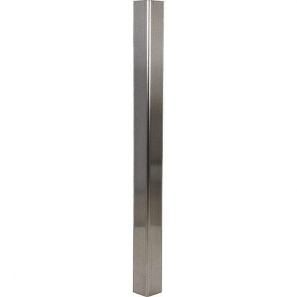 Vestil - 3-1/2" Long, Steel Corner Guard - Silver - Exact Tool & Supply