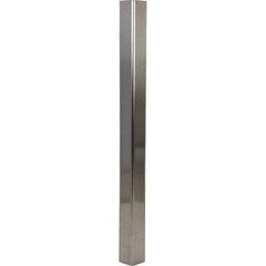Vestil - 3-1/2" Long, Steel Corner Guard - Silver - Exact Tool & Supply