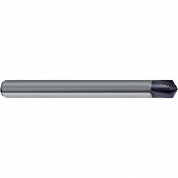 Guhring - 10mm Diam 4 Flute Single End Solid Carbide Chamfer Mill - Exact Tool & Supply