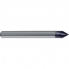 Guhring - 10mm Diam 4 Flute Single End Solid Carbide Chamfer Mill - Exact Tool & Supply