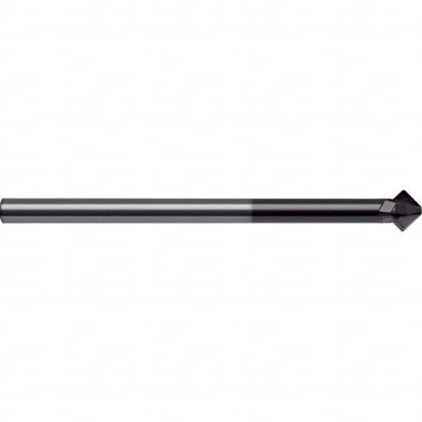 Guhring - 10mm Diam 4 Flute Single End Solid Carbide Chamfer Mill - Exact Tool & Supply
