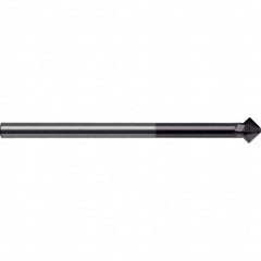 Guhring - 10mm Diam 4 Flute Single End Solid Carbide Chamfer Mill - Exact Tool & Supply