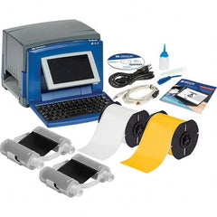 Brady - Electronic Label Makers Type: Desktop Label Printer Accessories: Cleaning Kit; Cutter Cleaning Tool; Documentation Holder; Drivers CD; Network Card; Power Cord; Quick Start Guide; Stylus; USB Cable - Exact Tool & Supply