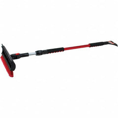 Value Collection - Snowbrushes & Scrapers Type: Telescoping Snowbroom & Ice Scraper Material: Aluminum & Polyethyiene - Exact Tool & Supply