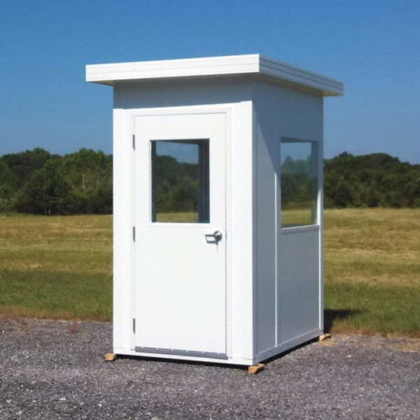 Panel Built - 6' Long x 6' Wide x 8' High, Guard Booth - Exact Tool & Supply