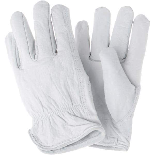 MCR Safety - Size M Leather Abrasion & Puncture Protection Work Gloves - Exact Tool & Supply