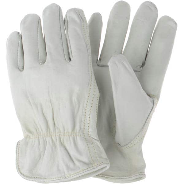 MCR Safety - Size L Leather Abrasion Protection Work Gloves - Exact Tool & Supply