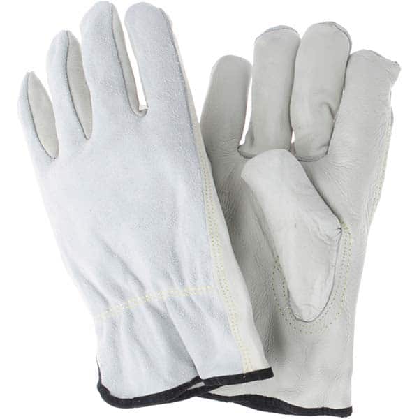 MCR Safety - Size 3XL Leather Abrasion Protection Work Gloves - Exact Tool & Supply