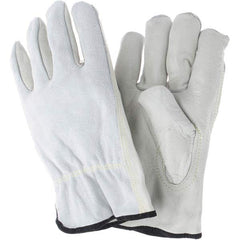 MCR Safety - Size 3XL Leather Abrasion Protection Work Gloves - Exact Tool & Supply