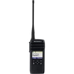 Motorola Solutions - 350,000 Sq Ft Range, 50 Channel, 1 Watt, Series DTR, Professional Two Way Radio - Exact Tool & Supply