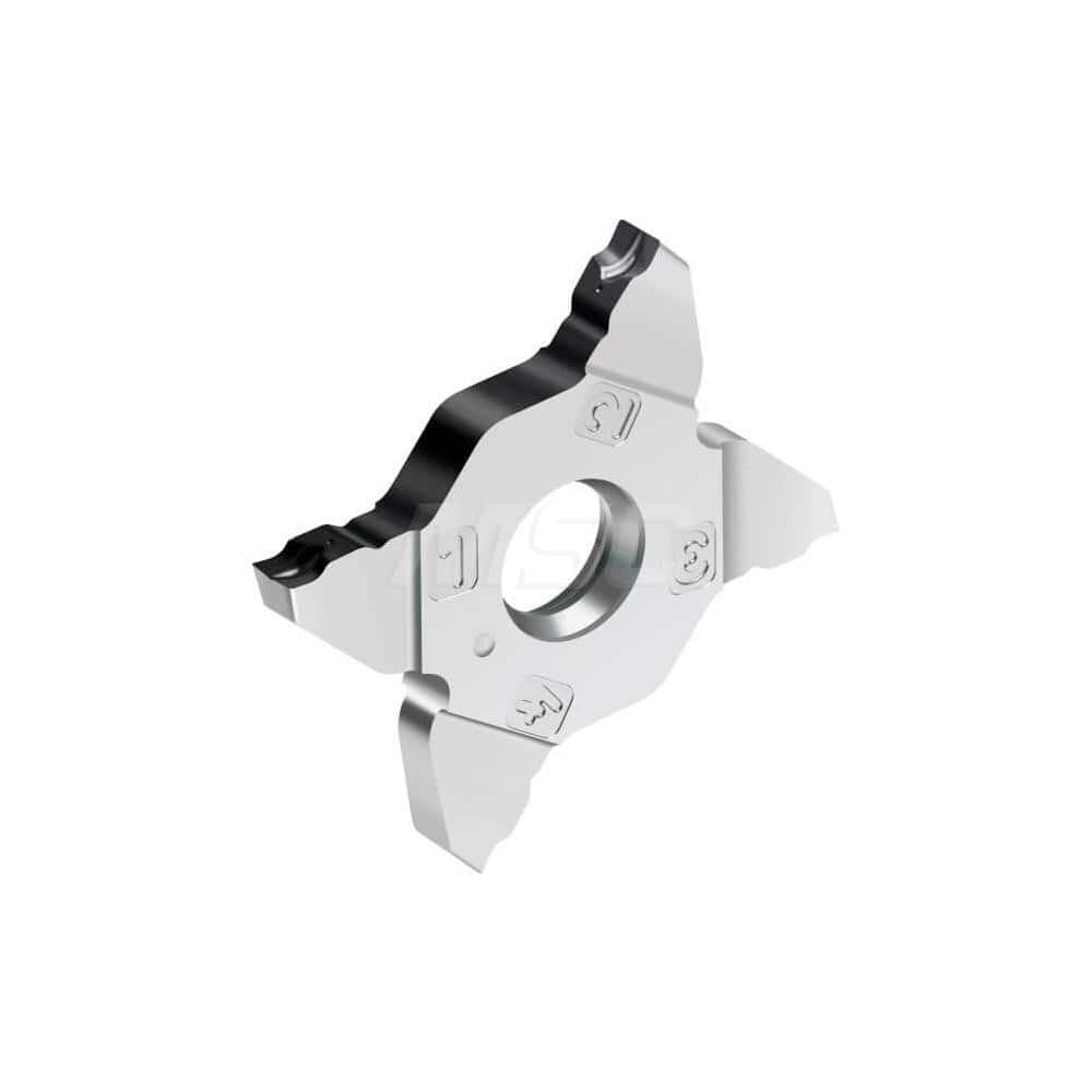 Grooving Insert: MX22CF5 WSM23S, Solid Carbide Al Finish, Neutral, 0.167″ Cutting Width, Series Tiger-tec Silver