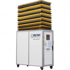 Air-Care - 36" Wide x 36" High x 75" Deep, Air Cleaner Containment Cart - Exact Tool & Supply