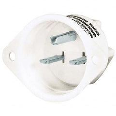 Bryant Electric - Straight Blade Plugs & Connectors Connector Type: Flanged Inlet Grade: Industrial - Exact Tool & Supply