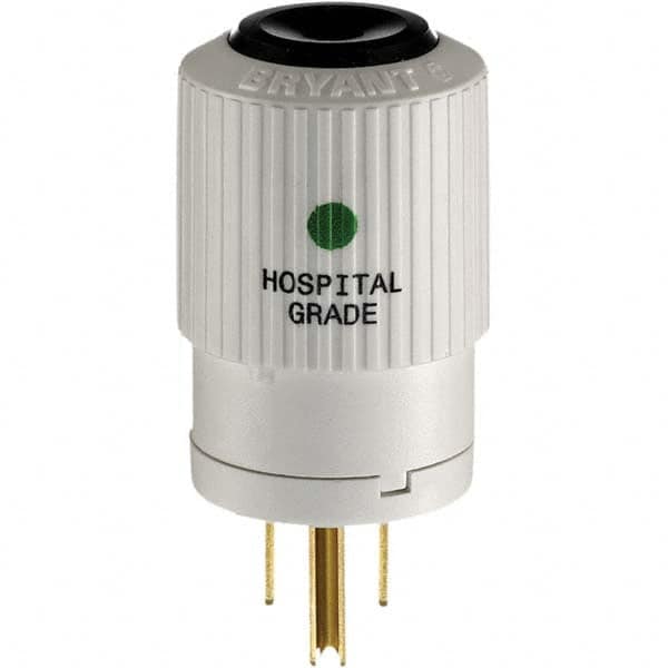 Bryant Electric - Straight Blade Plugs & Connectors Connector Type: Plug Grade: Hospital - Exact Tool & Supply