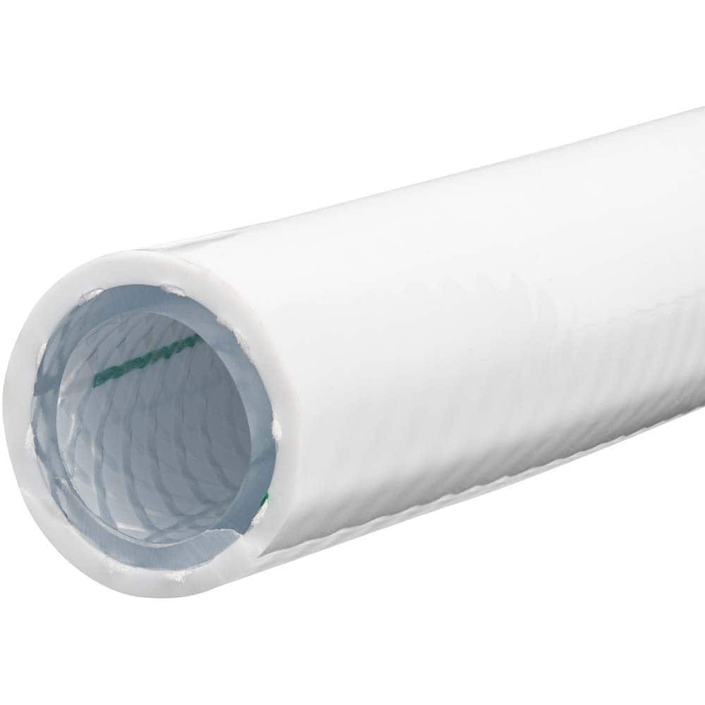USA Sealing - Plastic, Rubber & Synthetic Tube; Inside Diameter (Inch): 3/8 ; Outside Diameter (Inch): 5/8 ; Wall Thickness (Inch): 1/8 ; Material: PVC ; Maximum Working Pressure (psi): 160 ; Color: White - Exact Tool & Supply