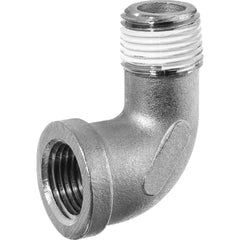 USA Sealing - Stainless Steel Pipe Fittings; Type: Street Elbow ; Fitting Size: 3/8 x 3/8 ; End Connections: MBSPT x FBSPT w/Thread Sealant ; Material Grade: 316 ; Pressure Rating (psi): 150 - Exact Tool & Supply
