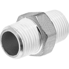 USA Sealing - Stainless Steel Pipe Fittings; Type: Hex Nipple ; Fitting Size: 2 x 2 ; End Connections: MNPT x MBSPT w/Thread Sealant ; Material Grade: 304 ; Pressure Rating (psi): 150 - Exact Tool & Supply