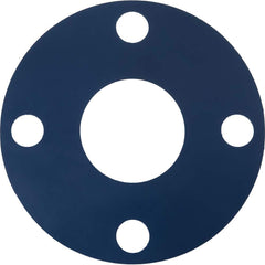 USA Sealing - Flange Gasketing; Nominal Pipe Size: 2 (Inch); Inside Diameter (Inch): 2-3/8 ; Thickness: 1/8 (Inch); Outside Diameter (Inch): 6 ; Material: Silicone Rubber ; Color: Red - Exact Tool & Supply
