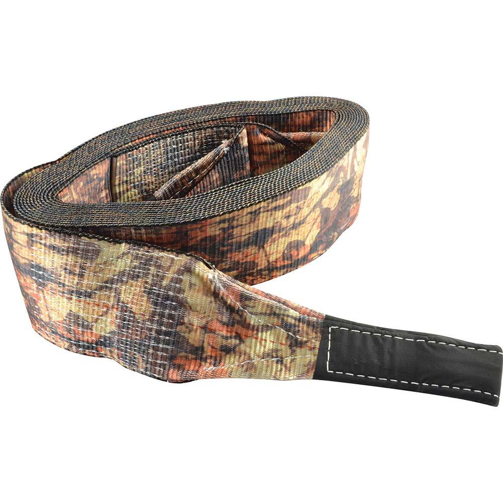 Erickson Manufacturing - Tow Rope, Cable & Chain; Type: Tow Strap ; End Type: Loop ; Material: Polyester ; Length (Feet): 30 ; Capacity (Lb.): 15000.00 ; Width (Inch): 4 - Exact Tool & Supply